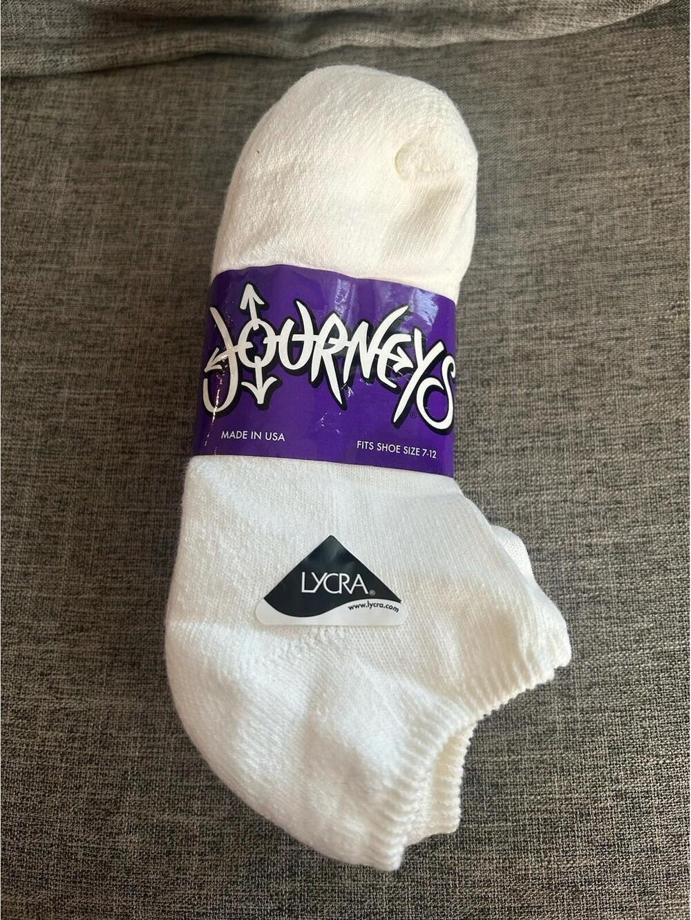 Journeys Ankle Socks 5 Pack Womens Size 9-11 Cotton Blend New